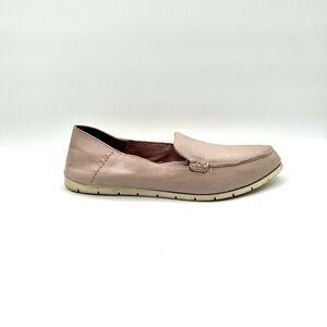 FRYE MOCASSINS SLIP ON SHOES PINK PASTEL SHOE LEATHER SHOE MADE IN INDIA SIZE 10
